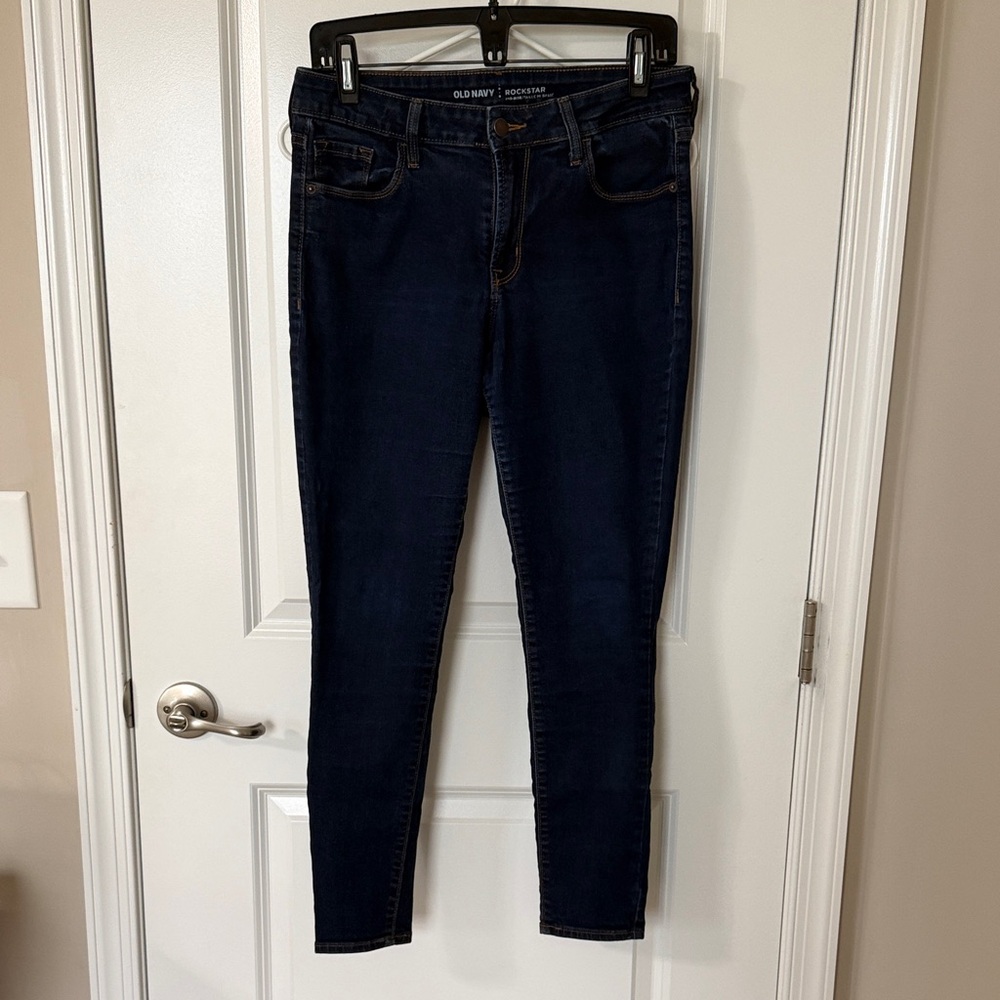 Old Navy Women's Deep Blue Skinny Jeans